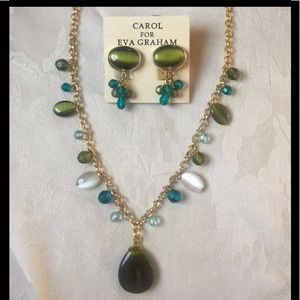 Carol For Eva Graham Necklace Set New!